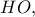 \displaystyle{HO,}