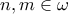 n,m \in \omega
