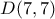 D(7,7)