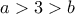 a>3>b