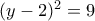 (y-2)^2=9