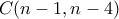 C(n-1,n-4)