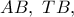 AB,\ TB,