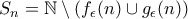 S_n=\mathbb{N}\setminus (f_\epsilon(n)\cup g_\epsilon(n))