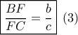 \boxed{\frac{{BF}}{{FC}} = \frac{b}{c}}\,\,\,(3) \boxed{\frac{{BF}}{{FC}} = \frac{b}{c}}\,\,\,(3)