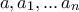 a, a_1,...\, a_n