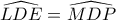 \widehat{LDE}=\widehat{MDP}