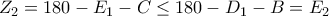 Z_2=180-E_1-C\le 180-D_1-B=E_2