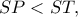 SP<ST,