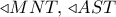 \triangleleft MNT,\, \triangleleft AST