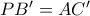 PB&rsquo;=AC&rsquo;