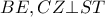 BE,CZ \bot ST