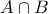 A \cap B