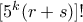[5^k(r+s)]!