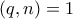 (q,n) = 1