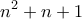 \displaystyle{n^2+n+1}