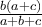 \frac{b\left ( a+c \right ) }{a+b+c}