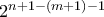 2^{n+1-(m+1)-1