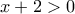 \displaystyle{x+2>0}