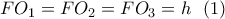 \displaystyle{FO_1=FO_2=FO_3=h \ \ (1)} \displaystyle{FO_1=FO_2=FO_3=h \ \ (1)}