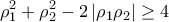 \displaystyle{\rho _{1}^{2}+\rho_{2}^{2}-2\left|\rho _{1}\rho _{2} \right|\geq 4}