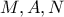 M,A,N