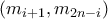 (m_{i+1},m_{2n-i})