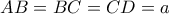 AB=BC=CD=a