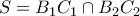 S=B_{1}C_{1}\cap B_{2}C_{2}