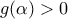 g(\alpha)>0