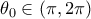\theta _0\in (\pi , 2\pi )