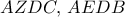 AZDC, \, AEDB