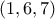 \displaystyle{(1,6,7)}