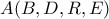 A(B,D,R,E)