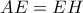 AE=EH