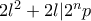 2l^2+2l|2^np