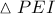 \vartriangle PEI