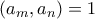 (a_m,a_n)=1