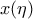 x(\eta )