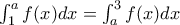 \int_{1}^{a}{f}(x)dx=\int_{a}^{3}{f}(x)dx