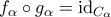 f_{\alpha}\circ g_{\alpha}={\rm{id}}_{C_{\alpha}}