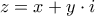 z = x + y \cdot i