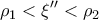 \displaystyle {\rho _1} < \xi '' < {\rho _2} \displaystyle {\rho _1} < \xi '' < {\rho _2}
