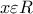x\varepsilon R