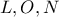 L, O, N L, O, N
