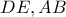 DE,AB