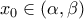  x_0 \in (\alpha, \beta) 