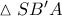 \vartriangle SB'A