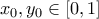 x_0,y_0 \in [0,1]