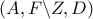 \left( {A,F\backslash Z,D} \right)